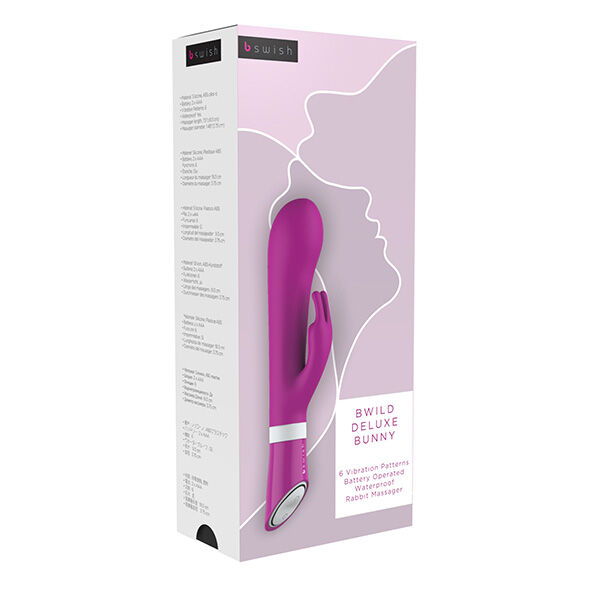 B Swish Bwild Deluxe nyuszis vibrátor, Málna