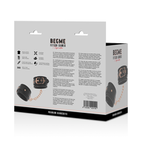 Begme Black Edition műbőr kézbilincs – fekete (9)