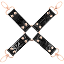 Begme műbőr kéz-láb összekötő (hogtie) – Fekete