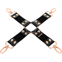 Begme műbőr kéz-láb összekötő (hogtie) – Fekete (4)