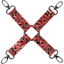 Begme műbőr kéz-láb összekötő (hogtie) – Piros (6)