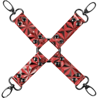 Begme műbőr kéz-láb összekötő (hogtie) – Piros (6)