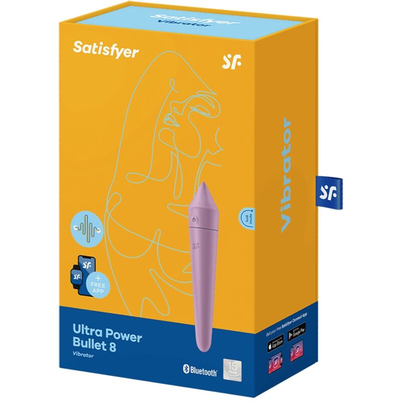 Satisfyer Ultra Power Bullet 8 okos minivibrátor – lila (3)