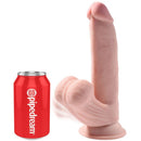King Cock Plus 3D lengő herés élethű dildó (2)