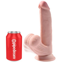 King Cock Plus 3D lengő herés élethű dildó (2)