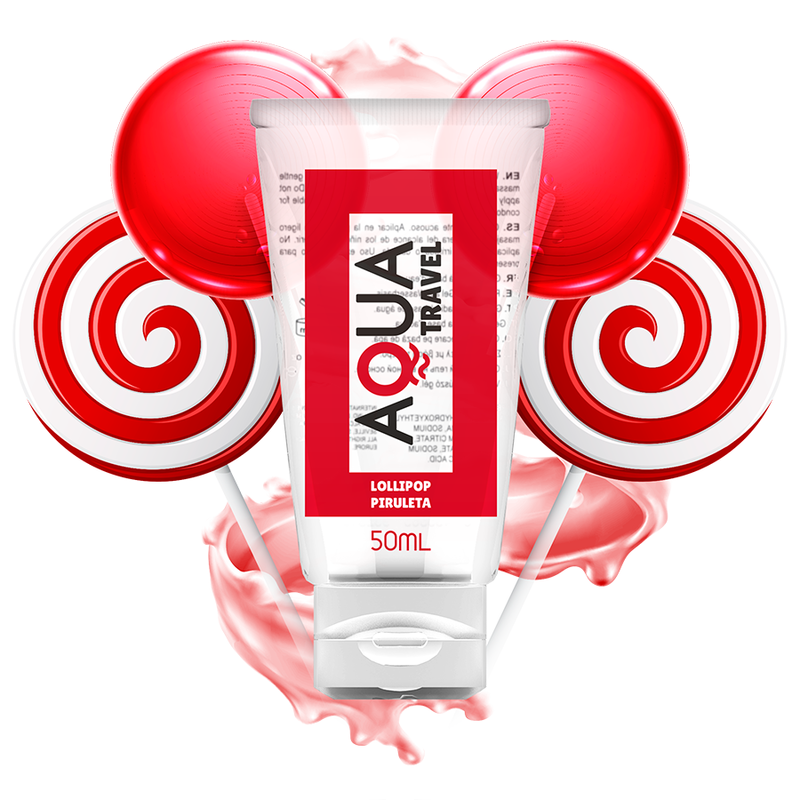 Aqua Travel ízesített vízbázisú síkosító – Nyalóka, 50 ml (4)