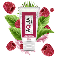 Aqua Travel ízesített vízbázisú síkosító – Erdei málna, 50 ml (3)