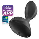 Satisfyer Sweet Seal applikációs vibrációs análdugó – fekete