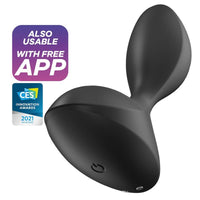 Satisfyer Sweet Seal applikációs vibrációs análdugó – fekete