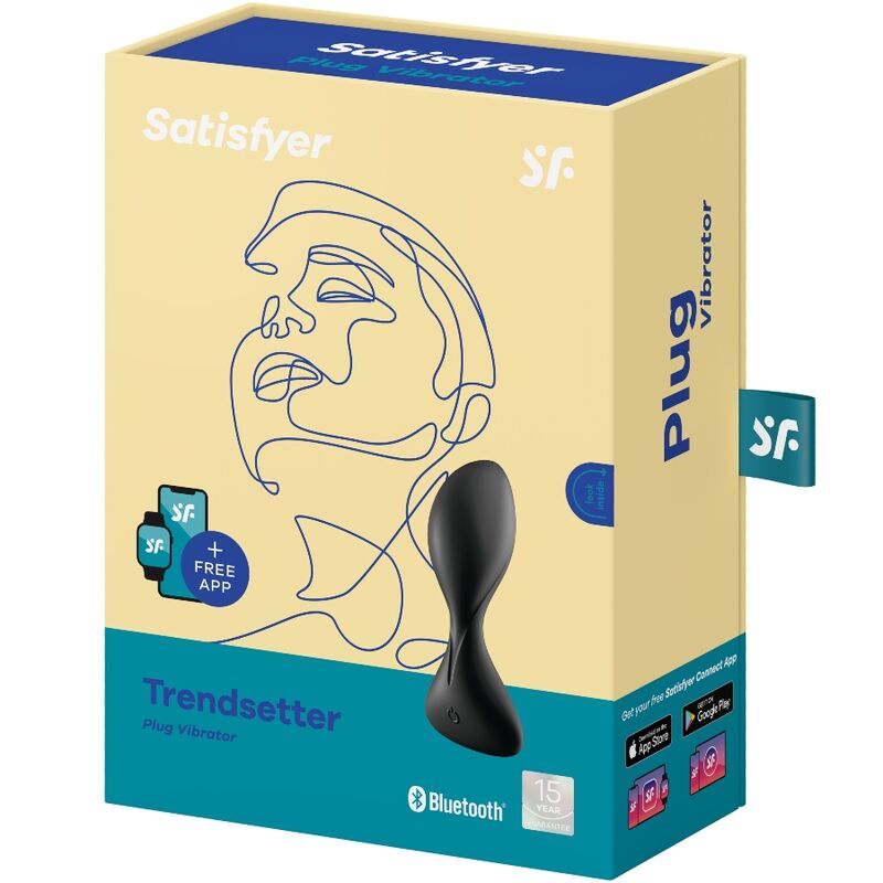 Satisfyer Trendsetter applikációs vibrációs análdugó – fekete (4)