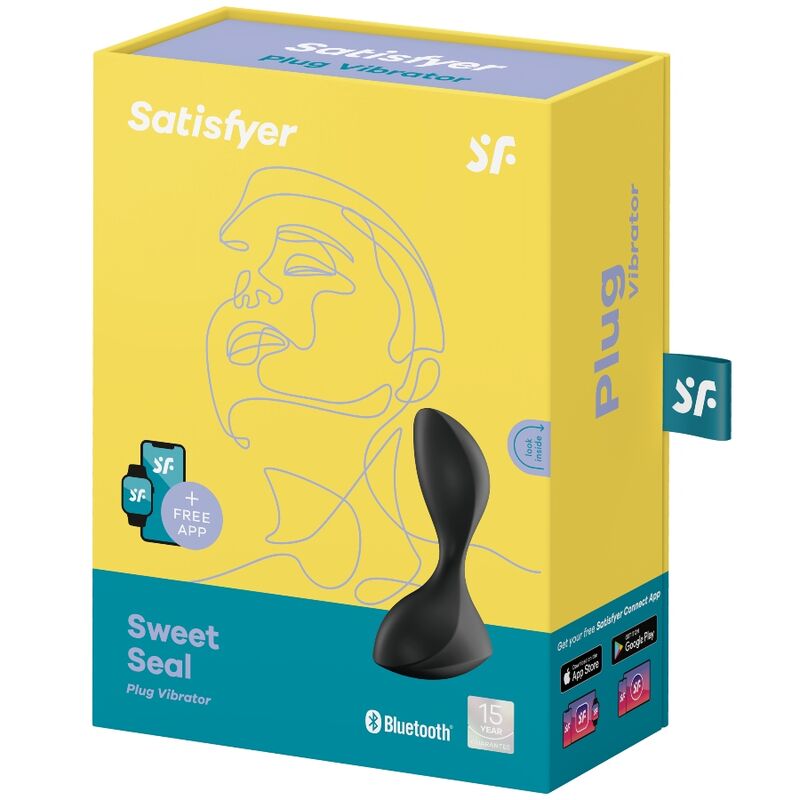 Satisfyer Sweet Seal applikációs vibrációs análdugó – fekete (4)