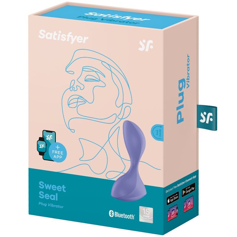 Satisfyer Sweet Seal applikációs vibrációs análdugó – lila (4)