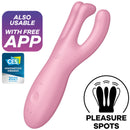 Satisfyer Threesome 4 applikációs csiklóvibrátor – rózsaszín