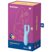 Satisfyer Threesome 4 applikációs csiklóvibrátor – kék (4)