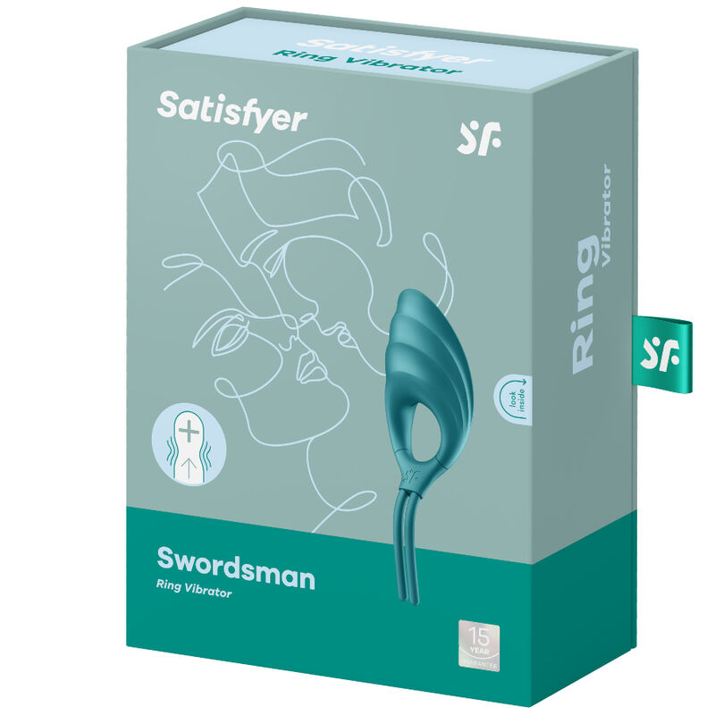 Satisfyer Swordsman vibrációs péniszgyűrű – Zöld, 4. kép