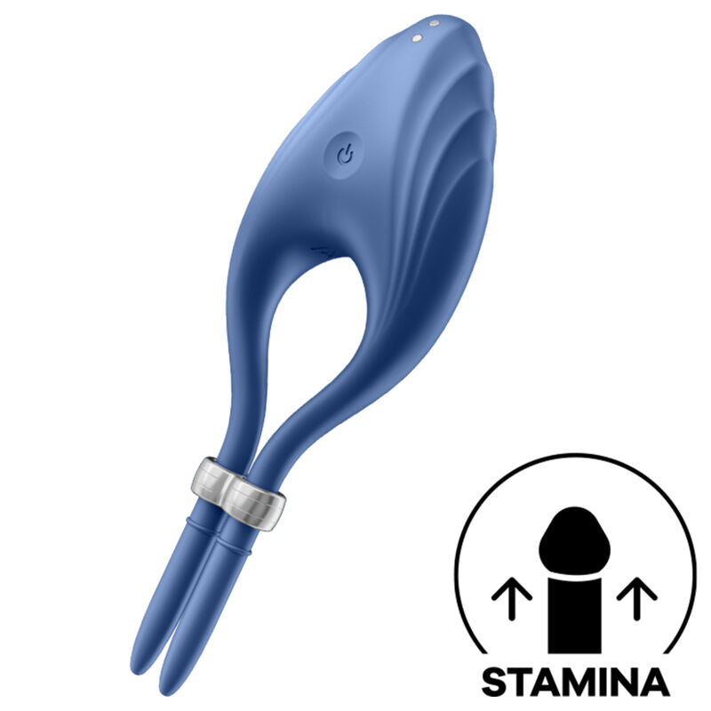 Satisfyer Duelist vibrációs péniszgyűrű – Kék