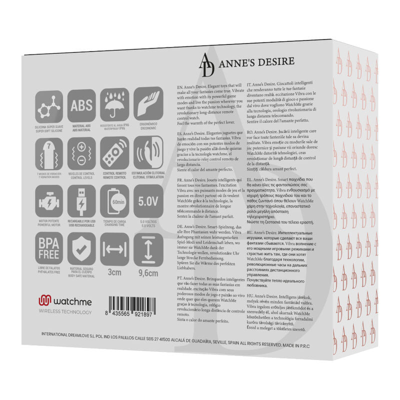 Anne's Desire Panty Secret távirányítós bugyivibrátor – fekete-arany (13)