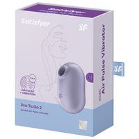 Satisfyer Pro To Go 2 léghullámos csiklóizgató – Lila, 5. kép