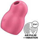 Satisfyer Pro To Go 1 léghullámos csiklóizgató – Piros