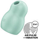 Satisfyer Pro To Go 1 léghullámos csiklóizgató – Zöld