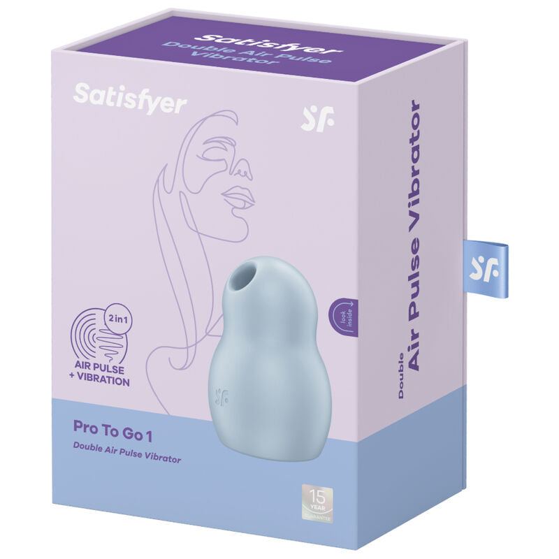 Satisfyer Pro To Go 1 léghullámos csiklóizgató – Kék, 4. kép