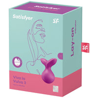 Satisfyer Viva la Vulva 3 lay-on vibrátor – Lila, 4. kép