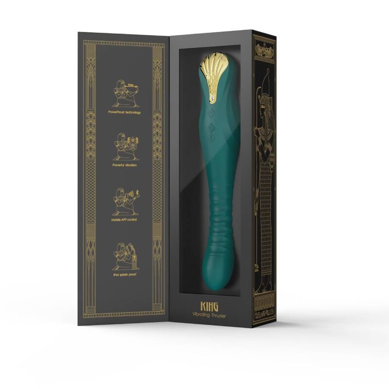 Zalo King Thruster applikációs lökő vibrátor – zöld (9)