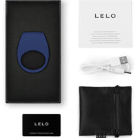 LELO Tor 3 applikációs vibrációs péniszgyűrű – kék (3)