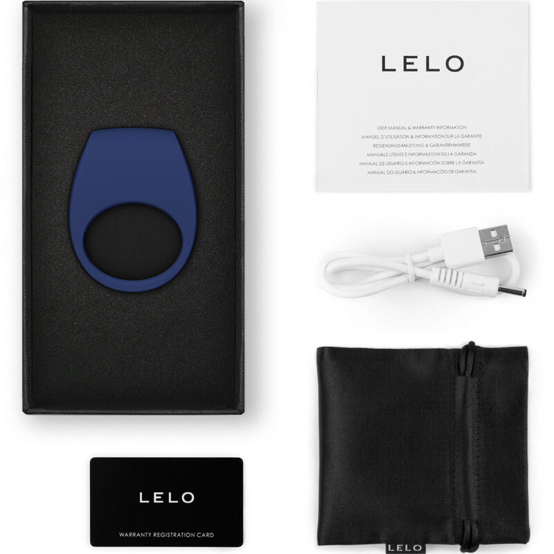 LELO Tor 3 applikációs vibrációs péniszgyűrű – kék (3)