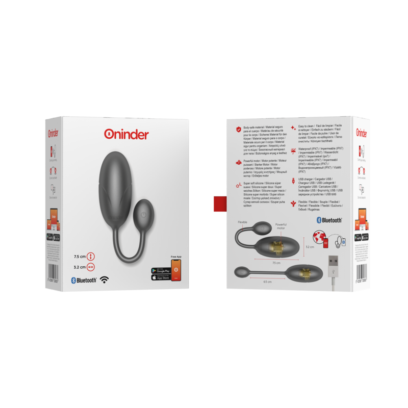 Oninder Tokyo applikációs vibrotojás – fekete (9)