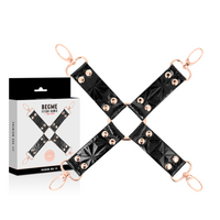 Begme műbőr kéz-láb összekötő (hogtie) – Fekete (2)