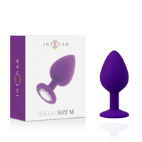 Intense Shelki puha szilikon análdugó – lila, M (2)