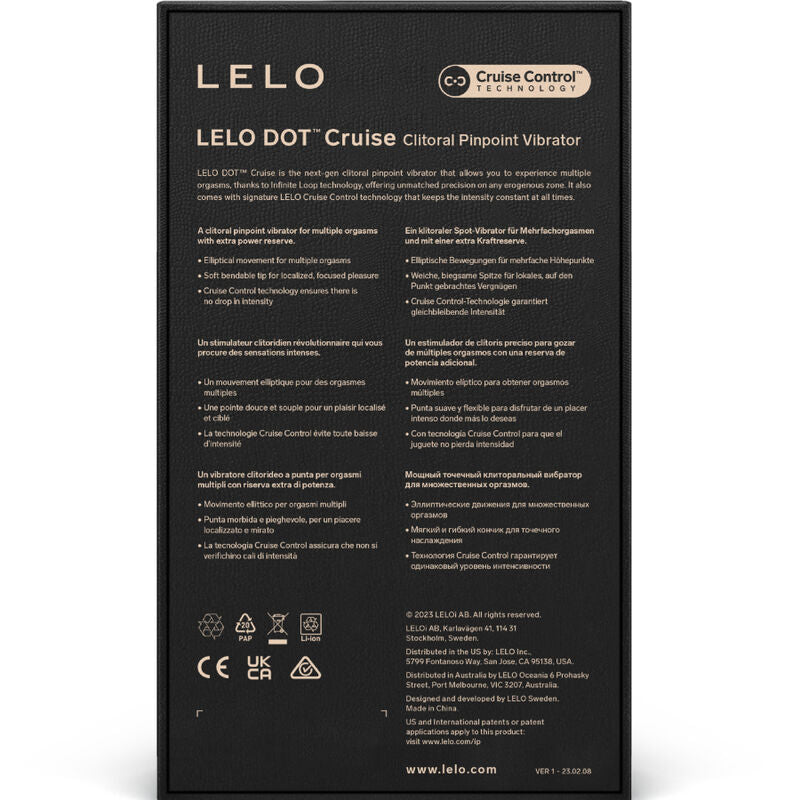 LELO Dot Cruise elliptikus csiklóvibrátor – sárga (7)