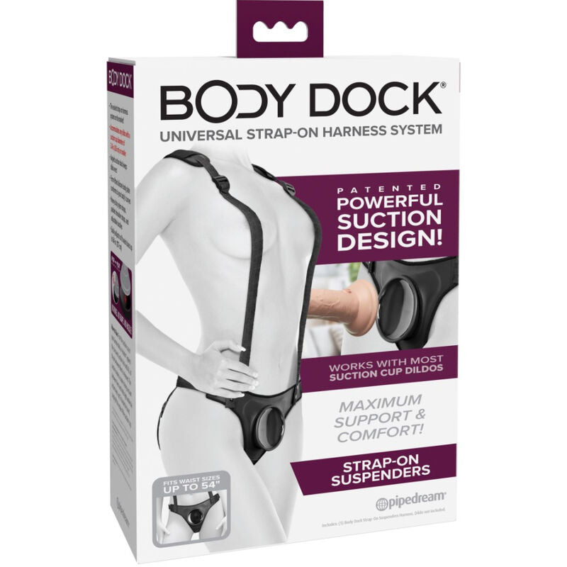 Pipedream Body Dock felcsatolható hám nadrágtartóval