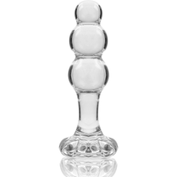 Nebula Model 1 üveg análdugó, 10,5 cm, Ø 3 cm – átlátszó (4)