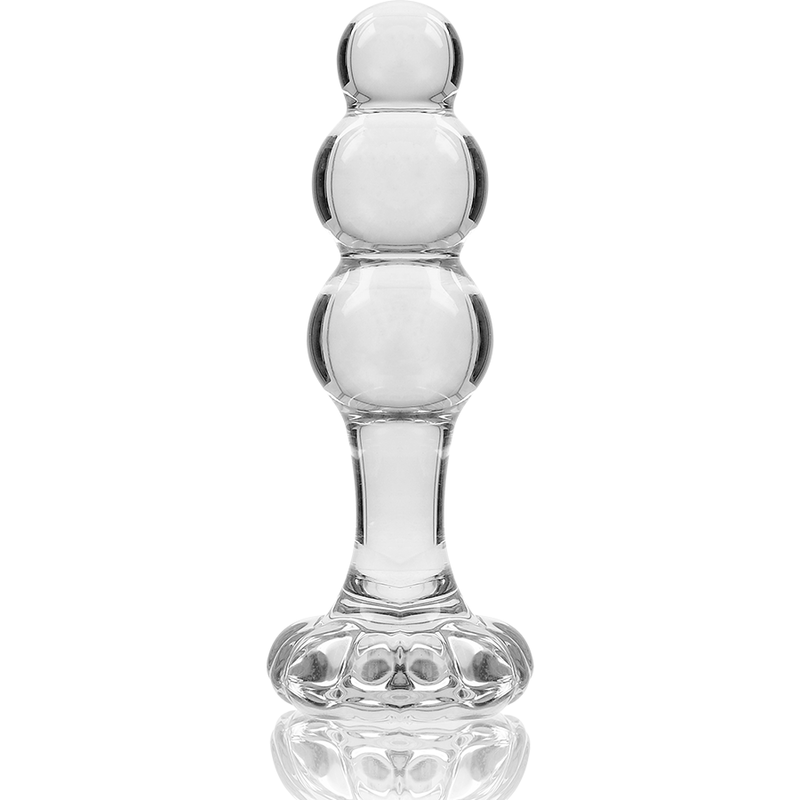 Nebula Model 1 üveg análdugó, 10,5 cm, Ø 3 cm – átlátszó (4)