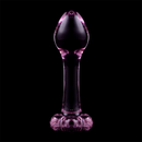 Nebula Model 2 üveg análdugó, 11 cm, Ø 3,5 cm – rózsaszín (7)