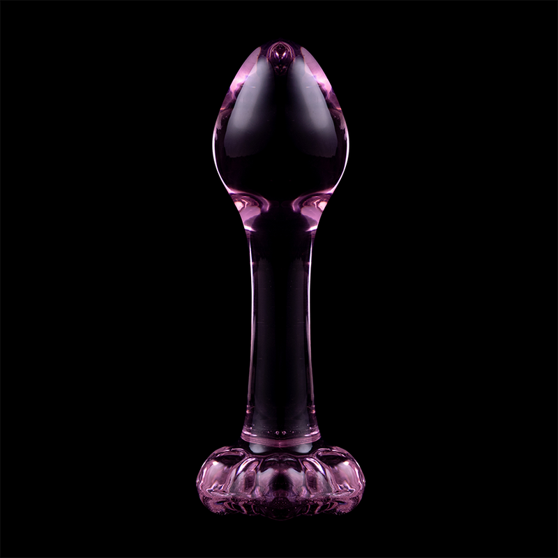 Nebula Model 2 üveg análdugó, 11 cm, Ø 3,5 cm – rózsaszín (7)