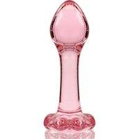 Nebula Model 2 üveg análdugó, 11 cm, Ø 3,5 cm – rózsaszín (5)