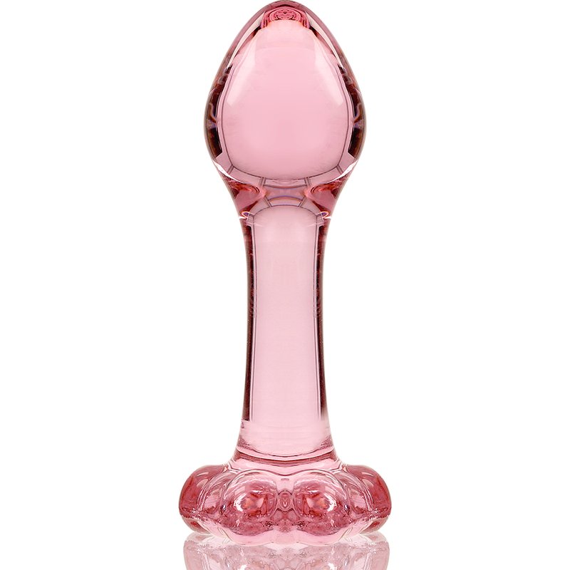 Nebula Model 2 üveg análdugó, 11 cm, Ø 3,5 cm – rózsaszín (5)