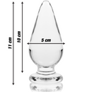 Nebula Model 4 üveg análdugó, 11 cm, Ø 5 cm – átlátszó (3)