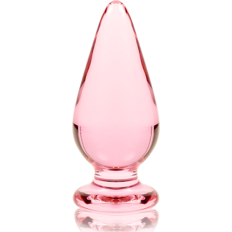 Nebula Model 4 üveg análdugó, 11 cm, Ø 5 cm – rózsaszín (5)