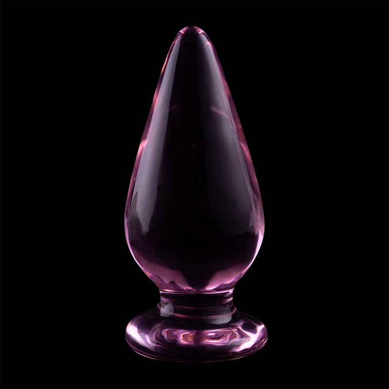 Nebula Model 4 üveg análdugó, 11 cm, Ø 5 cm – rózsaszín (7)