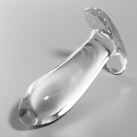 Nebula Model 5 üveg análdugó, 12,5 cm, Ø 3,5 cm – átlátszó (2)