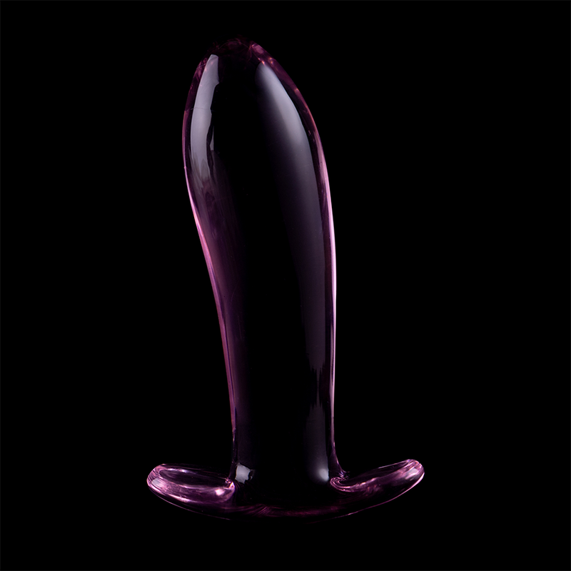 Nebula Model 5 üveg análdugó, 12,5 cm, Ø 3,5 cm – rózsaszín (6)