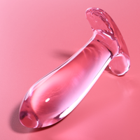 Nebula Model 5 üveg análdugó, 12,5 cm, Ø 3,5 cm – rózsaszín (2)
