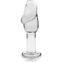 Nebula Model 6 üveg análdugó, 12,5 cm, Ø 4 cm – átlátszó (4)