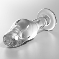 Nebula Model 6 üveg análdugó, 12,5 cm, Ø 4 cm – átlátszó (2)
