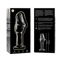 Nebula Model 6 üveg análdugó, 12,5 cm, Ø 4 cm – átlátszó (5)