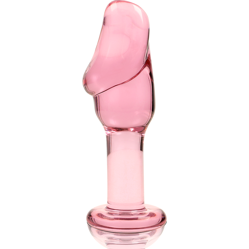 Nebula Model 6 üveg análdugó, 12,5 cm, Ø 4 cm – rózsaszín (4)